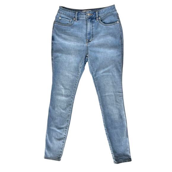 We The Free Denim Stretchy Jeans Women Sz 27 Faded Blue GRVY High Rise Skinny - Picture 2 of 10